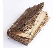 Bild einer alten, viel gelesenen Bibel